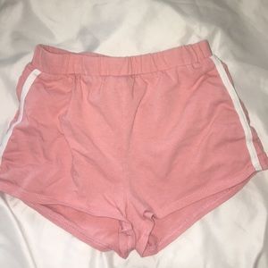 Pink spandex like shorts